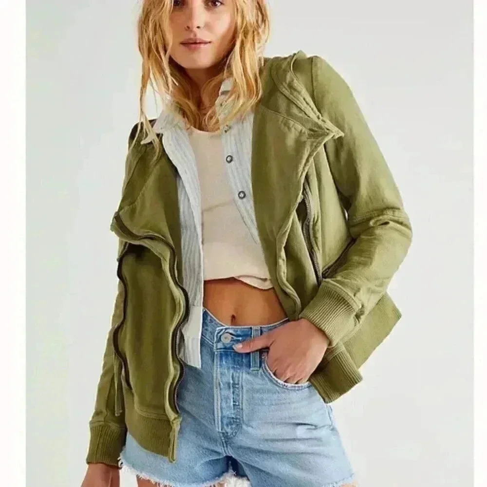 NWT Free People Carmen Moto Jacket